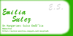emilia sulcz business card